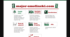 Desktop Screenshot of major-smolinski.com